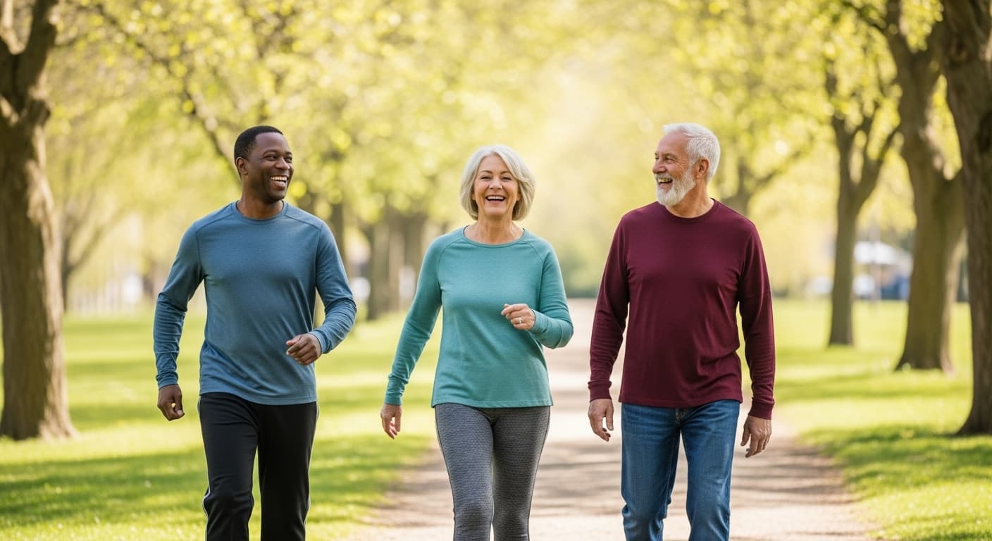 The Retire Strong Community hiking together